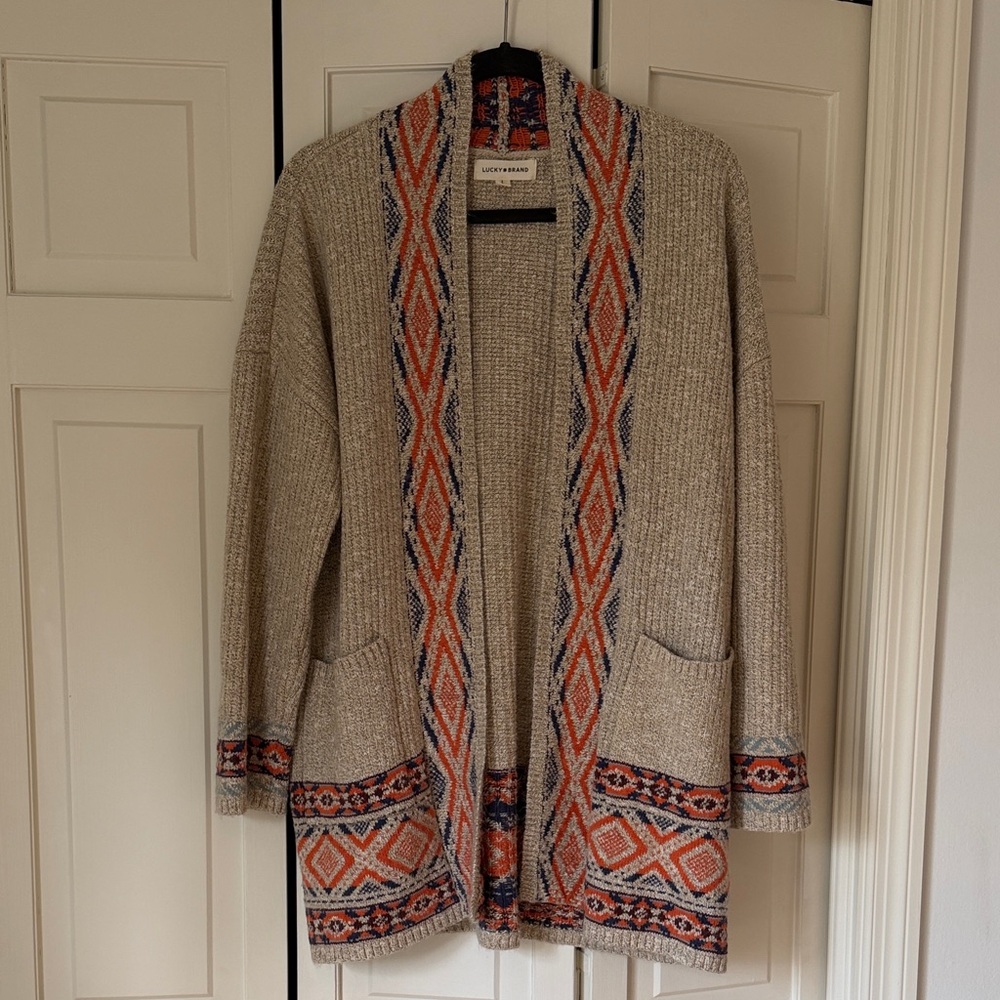 Lucky Brand Open Front Cardigan